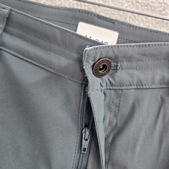 Eddie Bauer Women Pants 12 Gray Straight High Rise Nylon Hiking 31 in Inseam - Picture 4 of 10